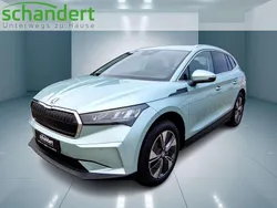 Arcticsilber metallic (silber) metallic Gebraucht 2024 Skoda Enyaq iV Loft SUV | 48.440 € (Superpreis)