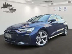 Blau Gebraucht 2024 Audi A3 Sportback S-Line Limousine | 38.970 € (Guter Preis)