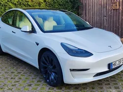 Weiß Gebraucht 2022 Tesla Model 3 Performance Limousine | 36.500 € (Etwas zu teuer)