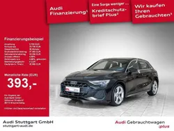 Schwarz Gebraucht 2024 Audi A3 Sportback S-Line Limousine | 36.999 € (Guter Preis)