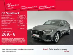 Chronosgrau metallic Gebraucht 2021 Audi Q3 SUV | 28.638 € (Superpreis)
