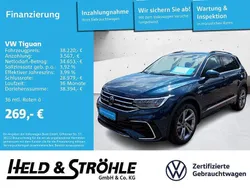 Nightshade blue metallic (metallic) Gebraucht 2024 VW Tiguan R-line SUV | 38.220 € (Guter Preis)