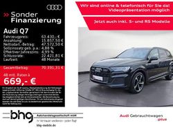 Mythosschwarz metallic Gebraucht 2021 Audi Q7 S-Line SUV | 63.430 € (Teuer)