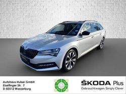 Brillantsilber metallic met. Gebraucht 2021 Skoda Superb SportLine Kombi | 33.760 € (Teuer)