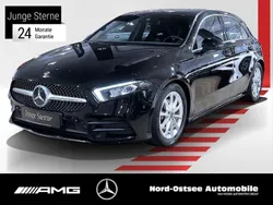 Schwarz unilack nachtschwarz Gebraucht 2019 Mercedes A200 AMG Limousine | 25.390 € (Fairer Preis)