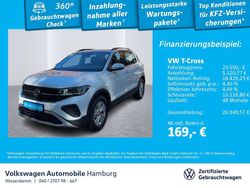 0q pure white Gebraucht 2024 VW T-Cross Life SUV | 23.550 € (Fairer Preis)