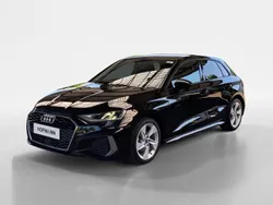 Mythos black metallic Gebraucht 2024 Audi A3 Sportback S-Line Limousine | 27.431 € (Superpreis)