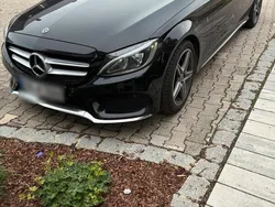 Schwarz Gebraucht 2017 Mercedes C200 AMG line Kombi | 15.500 €