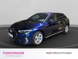Blau Gebraucht 2022 Audi A3 Sportback e-tron S-Line Limousine | 26.880 € (Guter Preis)