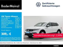 Pure white Gebraucht 2024 VW Tiguan Allspace Life SUV | 36.430 € (Guter Preis)