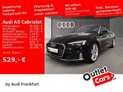 Mythosschwarz metallic Gebraucht 2020 Audi A5 Cabriolet Ambiente Cabrio | 36.450 € (Guter Preis)