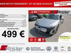 Florettsilber metallic Gebraucht 2024 Audi e-tron GT quattro Sport Limousine | 69.789 € (Superpreis)