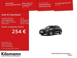 Manhattangrau metallic (metallic) Gebraucht 2024 Audi A3 Sportback Ambiente Limousine | 30.950 € (Fairer Preis)
