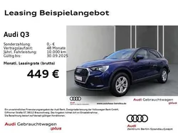 Navarrablau metallic Gebraucht 2024 Audi Q3 Basis SUV | 37.795 € (Fairer Preis)