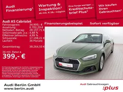 Distriktgrün metallic Gebraucht 2021 Audi A5 Cabriolet Basis Cabrio | 34.900 € (Fairer Preis)