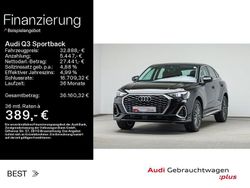 Schwarz Gebraucht 2022 Audi Q3 Sportback S-Line SUV | 32.888 € (Superpreis)