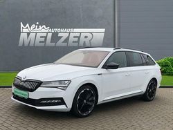 Moonweiß met. Gebraucht 2021 Skoda Superb SportLine Kombi | 26.480 € (Teuer)