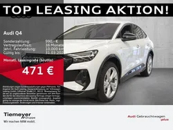 Weiß Gebraucht 2024 Audi Q4 Sportback e-tron S-Line SUV | 54.790 € (Teuer)