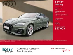 Distriktgrün metallic Gebraucht 2024 Audi A5 Sportback S-Line Limousine | 57.950 €