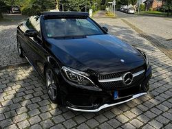 Schwarz Gebraucht 2017 Mercedes C180 AMG line Cabrio | 25.399 € (Fairer Preis)