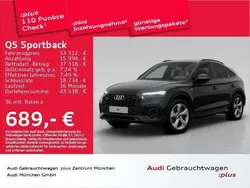 Mythosschwarz metallic Gebraucht 2024 Audi Q5 Sportback S-Line SUV | 53.312 € (Etwas zu teuer)