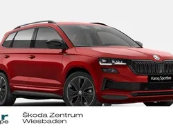 Velvet rot premium metallic Neu 2024 Skoda Karoq SportLine SUV | 44.660 €