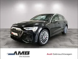 0e mythosschwarz metallic Gebraucht 2023 Audi Q8 e-tron S-Line SUV | 56.980 € (Superpreis)
