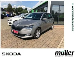 Beige (cappuccinobeige metallic) Gebraucht 2019 Skoda Fabia Style Limousine | 13.490 € (Fairer Preis)