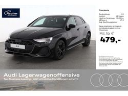 Mythosschwarz metallic Neu 2025 Audi A3 Sportback e-tron S-Line Kleinwagen | 45.980 € (Fairer Preis)