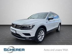 Pure white (metallic) Gebraucht 2021 VW Tiguan Allspace Highline SUV | 28.900 € (Superpreis)