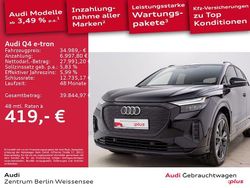 Mythosschwarz metallic Gebraucht 2022 Audi Q4 e-tron S-Line SUV | 34.989 € (Fairer Preis)