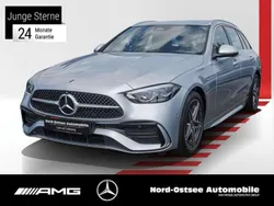 Metalliclack hightechsilber Gebraucht 2024 Mercedes C220 AMG Kombi | 40.590 € (Guter Preis)