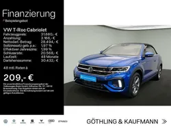 Ravennablau metallic Gebraucht 2024 VW T-Roc Cabriolet R-line Cabrio | 31.660 € (Guter Preis)