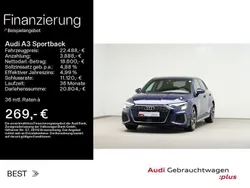 Blau Gebraucht 2020 Audi A3 Sportback S-Line Limousine | 22.488 € (Fairer Preis)