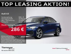 Blau Gebraucht 2025 Audi A3 S-Line Limousine | 34.970 € (Superpreis)