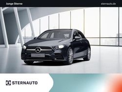 Metalliclack kosmosschwarz Gebraucht 2021 Mercedes A180 AMG line Limousine | 23.380 € (Fairer Preis)