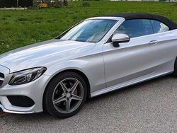 Silber Gebraucht 2017 Mercedes C180 AMG line Cabrio | 32.000 €