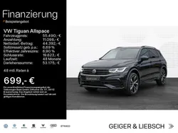 Schwarz Gebraucht 2022 VW Tiguan Allspace R-line SUV | 55.490 €