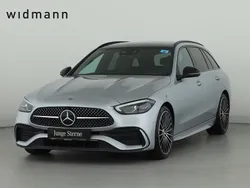 Metalliclack hightechsilber Gebraucht 2021 Mercedes C220 AMG Kombi | 35.850 € (Fairer Preis)