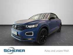 Ravennablau matt/schwarz Gebraucht 2021 VW T-Roc Cabriolet R-line Edition Cabrio | 24.900 € (Superpreis)