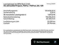 Saphirschwarz (schwarz) Neu 2025 BMW X6 M Sport SUV | 120.590 €