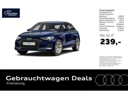 Blau Gebraucht 2024 Audi A3 Sportback Advanced Limousine | 34.480 € (Guter Preis)