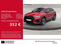 Rot (progressivrot metallic) Gebraucht 2024 Audi Q3 Sportback S-Line SUV | 46.880 € (Teuer)