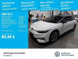 Gletscherweiß metallic/schwarz Gebraucht 2024 VW ID.7 Pro Limousine | 45.980 € (Fairer Preis)