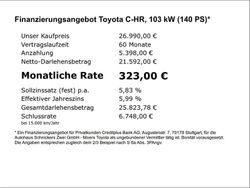 Silver metallic (1l0)/ black ( Gebraucht 2024 Toyota C-HR Team SUV | 26.990 € (Guter Preis)