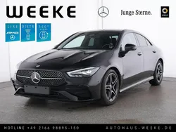 Schwarz Gebraucht 2024 Mercedes CLA200 AMG line Coupé | 36.979 € (Etwas zu teuer)