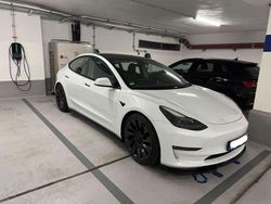 Weiß Gebraucht 2022 Tesla Model 3 Performance Limousine | 31.900 € (Fairer Preis)