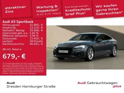 Grau Gebraucht 2024 Audi A5 Sportback S-Line Limousine | 52.890 € (Teuer)