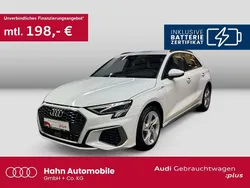Weiß Gebraucht 2022 Audi A3 Sportback e-tron S-Line Limousine | 25.930 € (Superpreis)