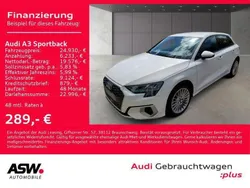Weiß Gebraucht 2023 Audi A3 Sportback Advanced Plus Limousine | 24.930 €